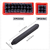 2 Sets 2 Styles Carbon Steel Stamps AJEW-UN0001-98A-4