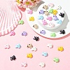 18Pcs 9 Colors Baking Paint Zinc Alloy Beads FIND-YW0011-32-4