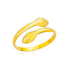 Simple Style 304 Stainless Steel Cuff Rings for Women FS-WGD177D-01-3