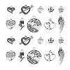 100pcs 10 Style Tibetan Style Alloy Charms TIBEP-CJ0001-37-1