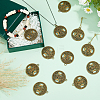 40Pcs Tibetan Style Hollow Alloy Pendants TIBEP-FH0001-29AB-5