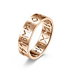 Hollow Word Stainless Steel Finger Rings FIND-PW0020-13G-RG-1