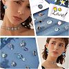 Unicraftale DIY Flat Round Dangle Earring Making Kits STAS-UN0034-77-4