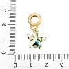 Brass Resin European Dangle Charms KK-CBA3642-01G-06-3