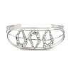 Non-Tarnish 304 Stainless Steel Hollow Open Cuff Bangles BJEW-Q348-03P-05-2