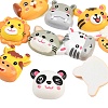 Animal Theme Opaque Resin Cabochons RESI-B048-04-2
