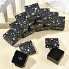 12Pcs Star Print Paperboard Jewelry Gift Boxes CON-FS0001-25-4