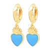 Valentine's Day Brass Hoop Earrings EJEW-Z164-11G-5