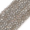 Electroplate Glass Beads Strands EGLA-A034-T2mm-B19-1-1