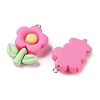 Opaque Resin Pendants RESI-C066-02-2