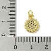 Real 18K Gold Plated Brass Pave Cubic Zirconia Pendants KK-M283-09B-01-3