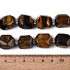 Natural Tiger Eye Beads Strands G-N362-07A-03-5