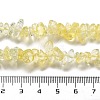 Transparent Crackle Glass Beads Strands GLAA-U004-01E-4