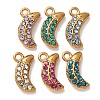 304 Stainless Steel Rhinestone Pendants STAS-L318-19G-1