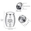 CREATCABIN Alloy Cremation Urn AJEW-CN0002-27E-2