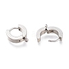 Tarnish Resistant 304 Stainless Steel Huggie Hoop Earrings Findings X-STAS-I167-01C-P-3