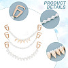 Glass Pearl Beaded Shoe Decoration Chain FIND-GO00007-5