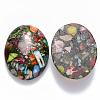 Synthetic Gold Line Imperial Jasper Cabochons G-R457-02D-2