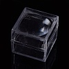 Transparent Plastic Ring Viewer Magnifier Boxes CON-K007-02B-1