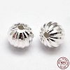 Fancy Cut Faceted Round 925 Sterling Silver Beads STER-F012-07C-3