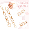 Unicraftale 2Pcs Alloy Purse Extension Chains with D Ring & Swivel Clasps PURS-UN0001-03LG-5