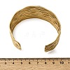 Hammered 304 Stainless Steel Cuff Bangles for Women BJEW-Z177-01GP-02-5