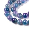 Dyed Natural White Jade Beads Strands G-T138-10mm-210-14-3