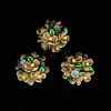 Luminous Polymer Clay Rhinestone Beads CLAY-U002-01A-3