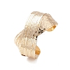 Alloy Criss Cross Open Cuff Bangle for Women BJEW-F451-02KCG-3