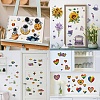 8 Sheets 8 Styles PVC Waterproof Wall Stickers DIY-WH0345-119-6