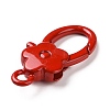 Spray Painted Alloy Lobster Claw Clasps PALLOY-K257-08-4