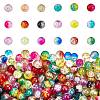 DIY Baking Painted Crackle Glass Beads Stretch Bracelet Making Kits DIY-PH0004-54C-2