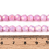 Anti-Tarnish Electroplate Glass Beads Strands X-EGLA-T021-6mm-15-03-4