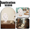 Bust Shaped Velvet Necklace Display Stands NDIS-WH0009-20-5