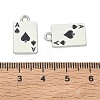 Playing Cards Alloy Enamel Pendants FIND-D044-27P-01-3