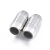 304 Stainless Steel Magnetic Clasps with Glue-in Ends STAS-D242-25P-1