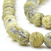 Natural Yellow Turquoise(Jasper) Beads Strands G-T106-296-2