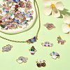 45Pcs 9 Styles Alloy Enamel Connector Charms ENAM-CJ0004-79-6