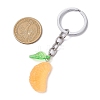 2Pcs Orange Slice Resin Keychains KEYC-JKC01064-3