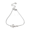 Tarnish Resistant 201 Stainless Steel Link Bracelets with Cable Chains BJEW-P297-01P-B-1