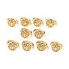 Cubic Zirconia Flower Hoop Earrings EJEW-G312-19G-02-1