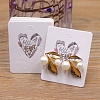 Rectangle Paper Earring Display Card with Hanging Hole CDIS-C004-01D-1