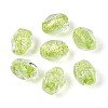 Handmade Foil Glass Beads Strands FOIL-N033-02E-1