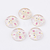 Tempered Glass Cabochons GGLA-22D-24-2