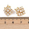 Brass Micro Pave Celar Cubic Zirconia Spacer Bars KK-F910-23G-01-3