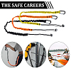 HOBBIESAY 3Pcs 3 Colors Nylon Safety Fall Protection Lanyard AJEW-HY0001-58-5