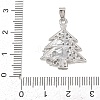 Brass Micro Pave Cubic Zirconia Pendants KK-I385-01P-3