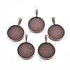 Alloy Pendant Cabochon Settings X-PALLOY-2419-R-FF-1