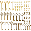 64Pcs 14 Styles Alloy Pendants FIND-DC0008-39-1