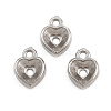 304 Stainless Steel Charm Rhinestone Settings SA-CBAC865-06C-P-1